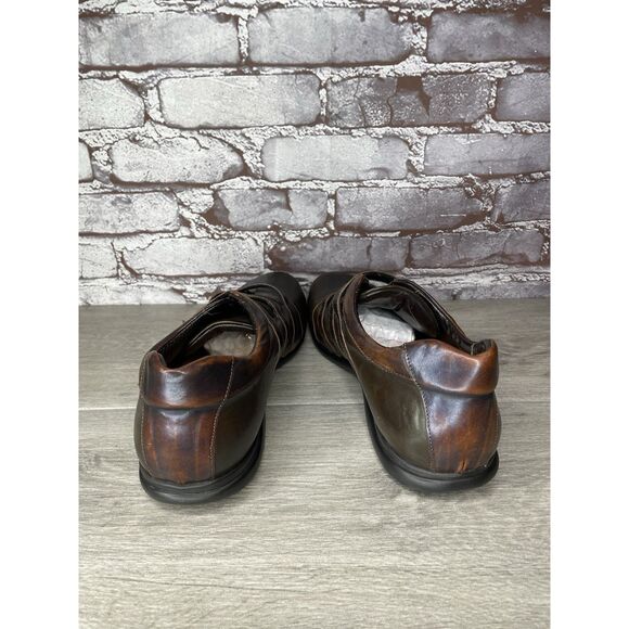 Bruno Verri Brown Leather Metallic Fashion Shoes Sneakers Men Sz 42EU/9M US main image 12